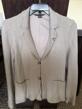 A/X Armani Exchange Men’s Light Beige Knit Blazer